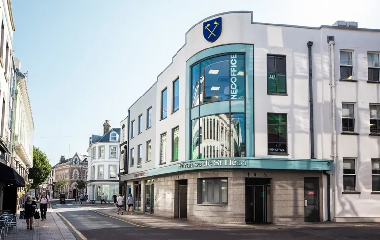 Inside the Neo Office showroom in St Helier